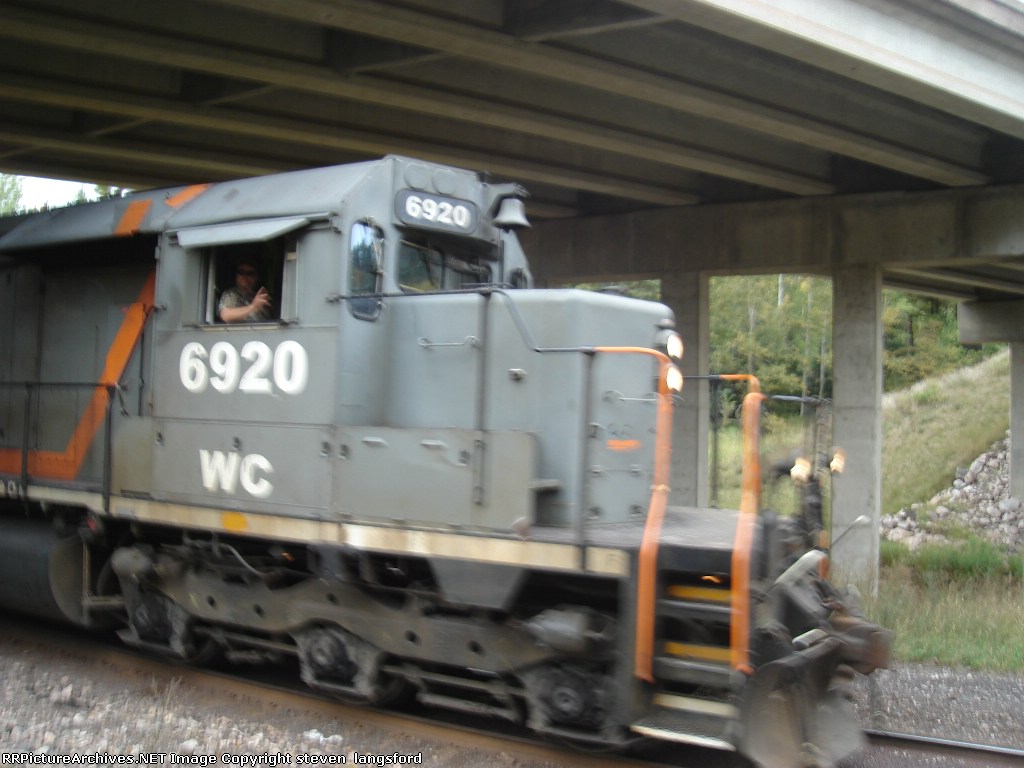 WC Passing Under Goose Lake Bridge